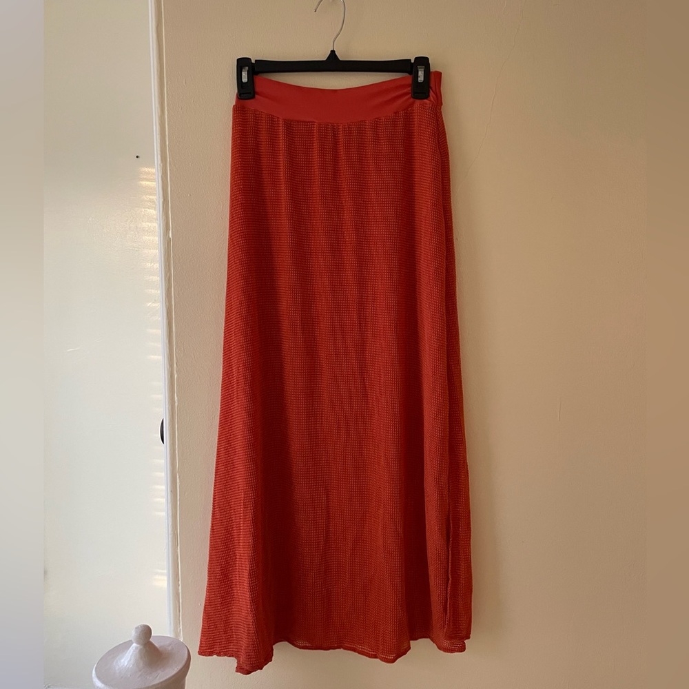 NWOT SHEIN Burnt Orange Textured Swim Coverup